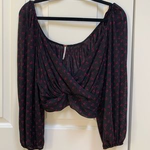 Free People Sweetie Pie Spotty Blouse